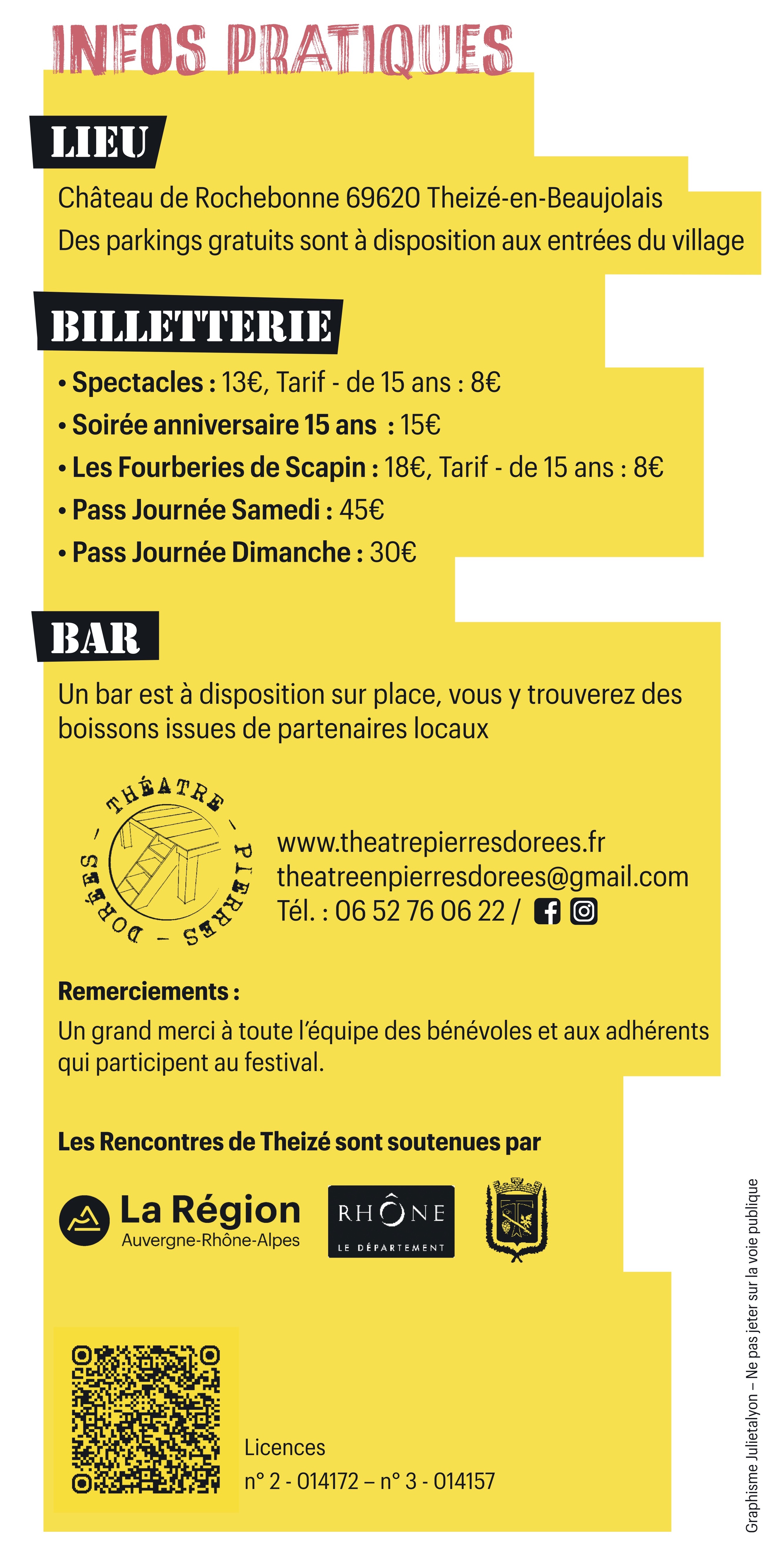 Infos pratiques